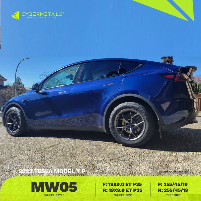 Load image into Gallery viewer, Cybermetals mw05 tesla wheels modelyp
