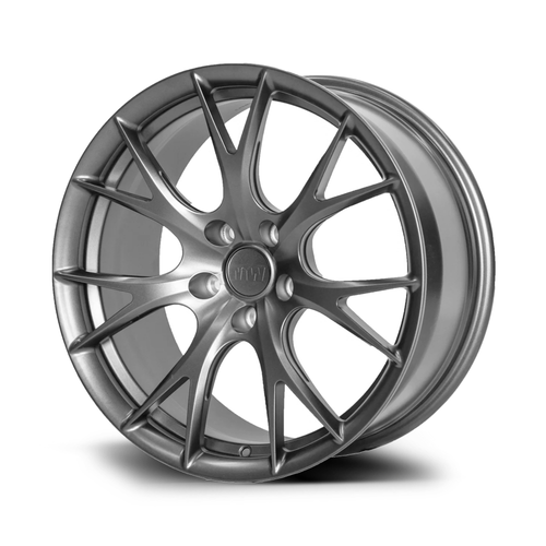 This Cybermetals forged wheel is designed for Tesla Model 3/Y, available in satin gunmetal and suitable for 19-inch sizes.