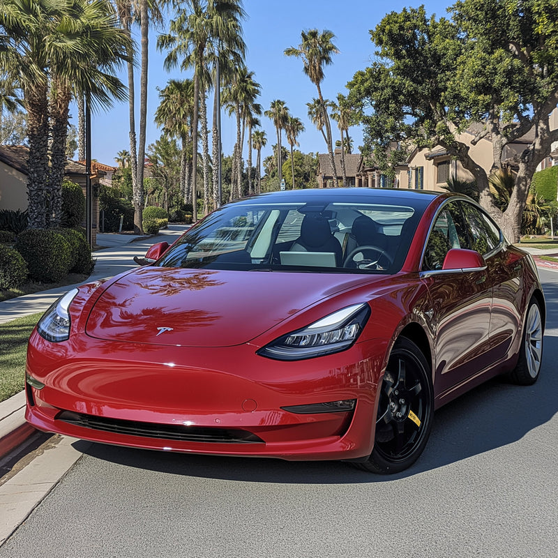 Load image into Gallery viewer, cybermetals tesla model3 red spare tyre kit 
